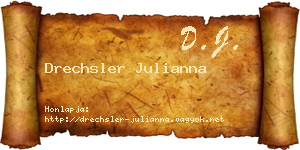 Drechsler Julianna névjegykártya